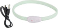 Restokki Multifunction LED Marquee Pet Adjustable Safety Rechargeable Anti Lost Collar USB Charging for Cat Small Dog