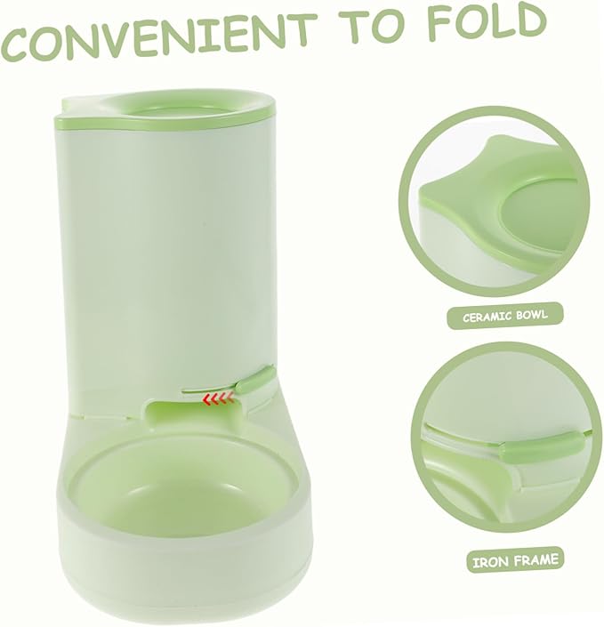 Mipcase Automatic Pet Feeder Capacity Non-Spill Dog Bowl Outdoor Cat Feeding Station Auto Feeder for Cats Dogs Sturdy Build for Pet Hydration
