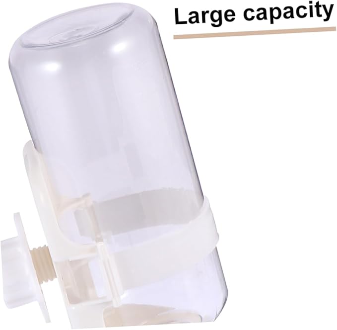 Hanging Gravity Waterer Automatic Pet Water Feeder for Dogs for Indoor Outdoor Use Convenient Water Station White