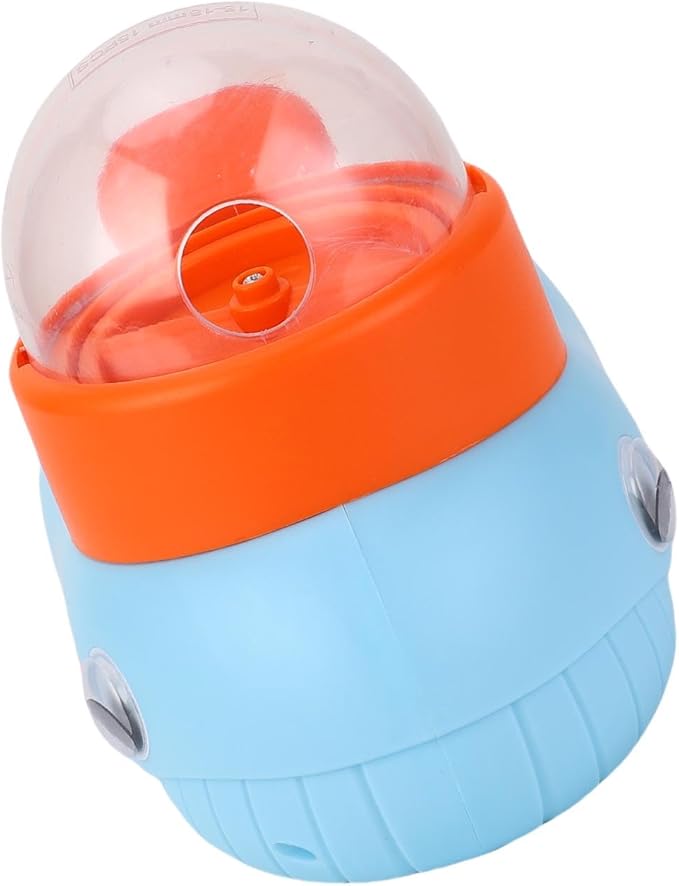Interactive Dog Feeder Toy, Automatic Puzzle Toy with Adjustable Food Dispensing for Mental Stimulation and Bonding, for Small Medium Large Dogs and Cats (Blue)