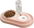 Sosoport Automatic Water-Adding Dog Cat Bowl Pp Plastic Stainless Steel Double Bowl Feeder Outdoor Pet Water Feeder