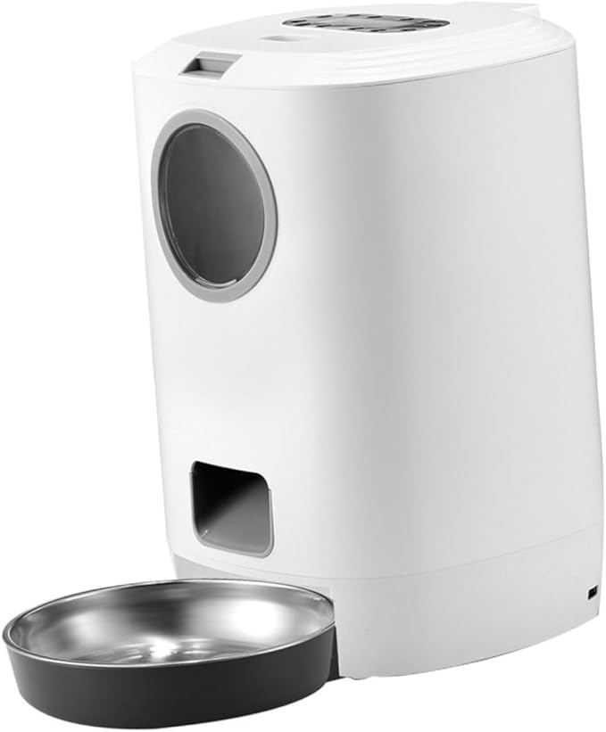 VANZACK 1pc Automatic Pet Feeder Capacity Timed Food Dispenser for Dogs and Feeding Device Memory Function and for Pet Owners