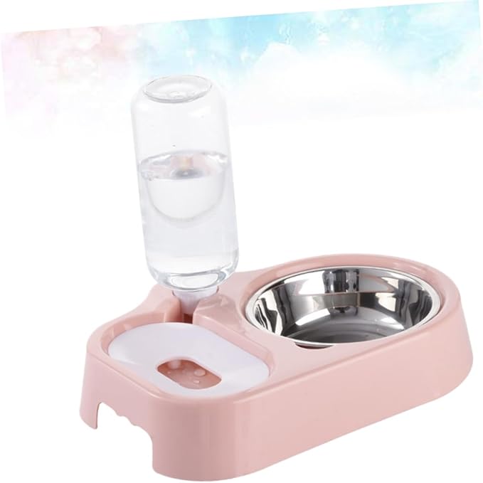 HANABASS Automatic Dog Water Bowl Elevated Pet Feeder Double Bowl Pet Water Feeder for Cats Dogs