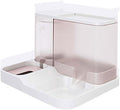 Pet Feeder Pet Automatic Feeder Fully Enclosed Drinking Water and Feeding Integrated Machine Three Colors Optional Compatible with Cats and Dogs Pets Supplies(Pink)