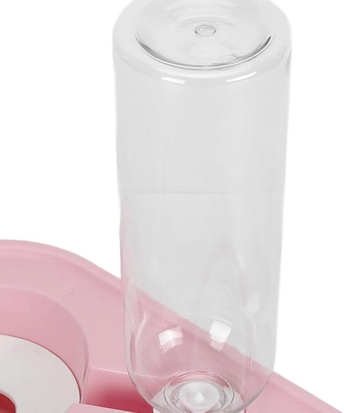 Puppy Water Dispenser, Cat Food and Water Dispenser Set Water Dispenser Bottle Double Automatic Cat Feeder Pet Feeder for Small or Medium Size Dogs Cats Puppy Kitten Rabbit