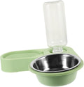 Automatic Pet Feeder Dual Bowls Rotating Wall Corner Design Easy Cats and Dogs Non-Leak Practical Pet Feeding