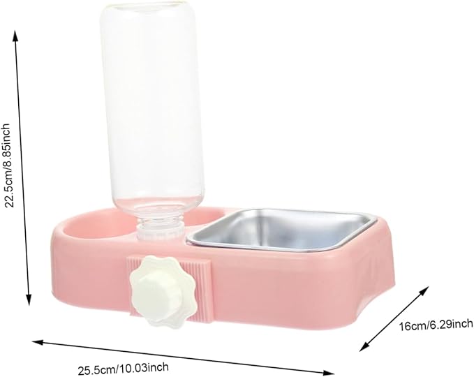 GANAZONO 1set Detachable Dog Bowl and Cat Feeder Automatic Water Dispenser for Dogs and Cats Convenient Hanging Design for Food and Water Easy to Inner Bowl Box