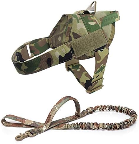 Dog harness walking adjustable nylon pet dog collar vest rubber band dog leash for small large dogs German shepherd