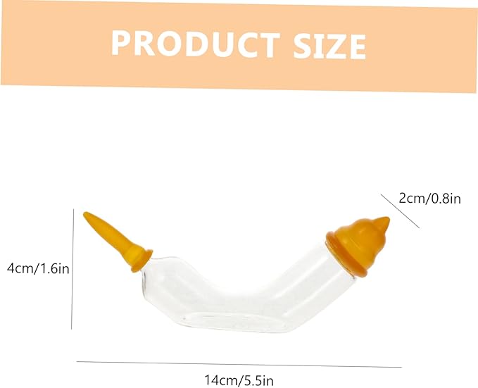 balacoo 5sets Feeding Tube for Animals Kitten Nipples for Bottles Pet Feeder Glass Material Safe Odorless