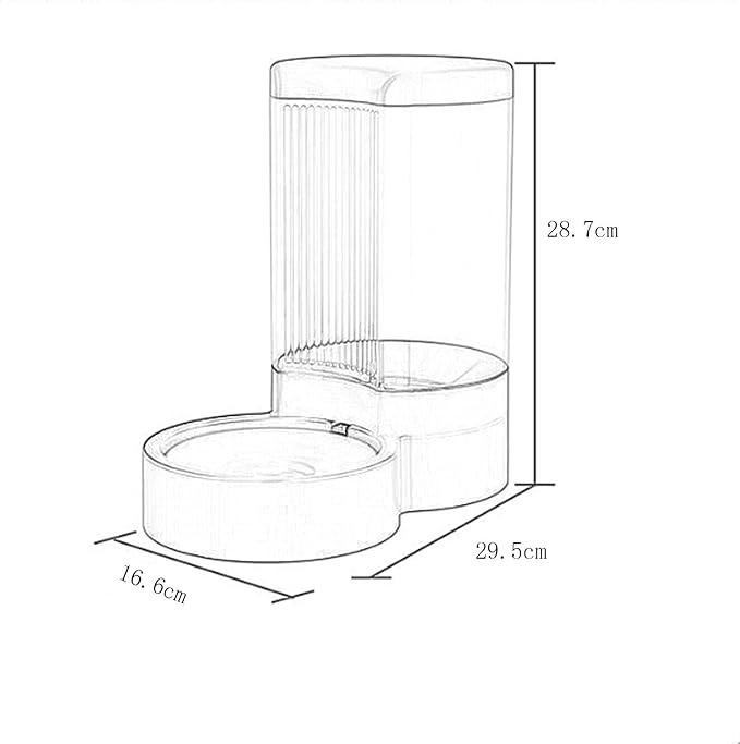 Fountain Pet Automatic Feeder and Water Dispensers Set, Automatic Pet Dog Cat Water Fountain Dispenser Puppy Drinker Feeder No Spill Water Dispenser and Feeder Pet Water Dispenser