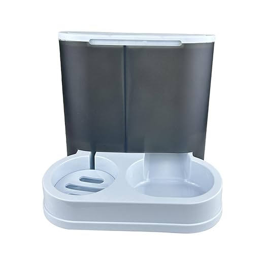 Pffiocix Automatic Feeder Water Dispenser Dogs Cats - Large Capacity, Hygienic, Ideal Busy Owners