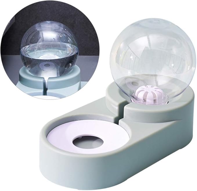 balacoo Creative Pet Automatic Water Feeder Double Bowl Blue Pet Drinking Tool for Cats and Dogs Unique Design Convenient and Safe Water Dispenser