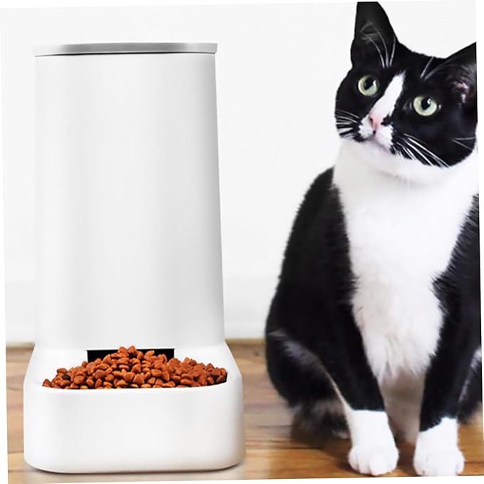 Kisangel Automatic Cat Feeder Large Dog Bowl Pet Accessory Auto Feeder Dry Food