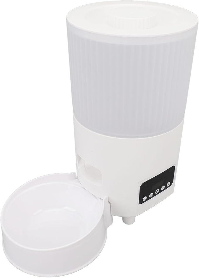 Automatic Feeders Feeder Large Capacity Remote Control Timer Anti Overflow Feature Easy Feed Adjustment for Diet Smart Pet Feeding Device 3L Automatic Cat (#1)