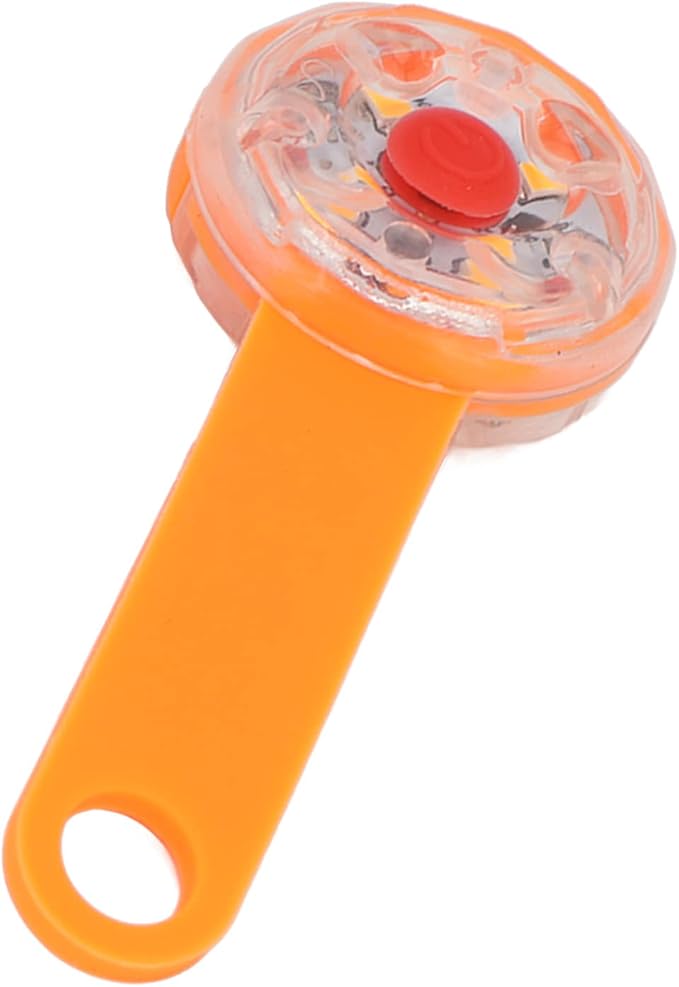 LED Dog Light Pendant USB Rechargeable Safe Collar Light for Pet Bag Bike (Orange)