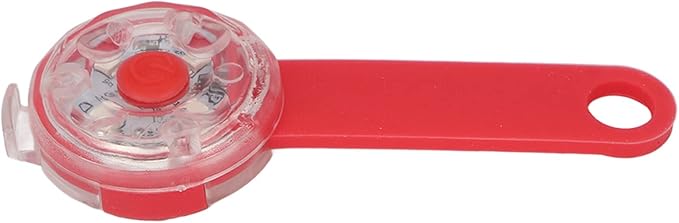 LED Dog Light Pendant USB Rechargeable Safe Collar Light for Pet Bag Bike (Red)