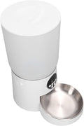 Automatic Cat Dog Feeder, 5L Capacity Automatic Pet Feeders Stylish Design with Timed Rationing & Recording, Support Dual Power for Cats Dogs (Button)