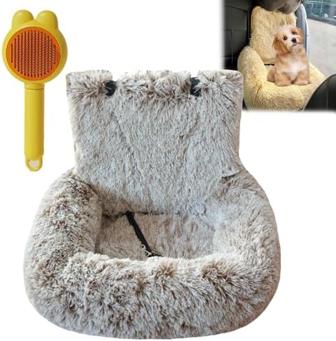 Car Seat, Dog Bed for Car with Removable Cushion, Dog Cars Bed with Thick Cushion, Waterproof, Easy to Clean & Install in All Vehicles for Large Small Dogs (Dark Gray,23.6 * 43.3in)