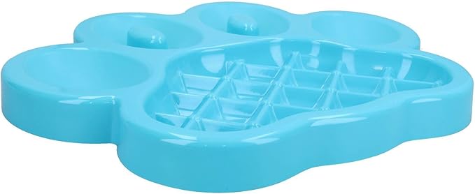 2PK Blue PAW Interactive Dog Slow Feeder Food Accessories Control Fast Eating