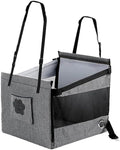 Grey Dog Car Seat forTravel Carrier, Non-Slip Bottom, Big Dog Car Seats, Suitable for Outdoor Travel and Time Driving.