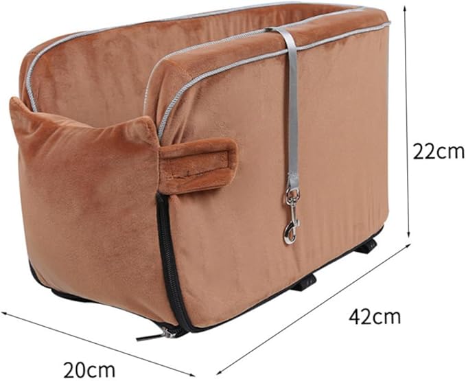 Mikikit Thickened Dog Car Seat Cushion Non- Pet Travel Seat Cover for Cars Easy Installation Portable Design and Comfortable for Dogs and Cats