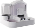 Pets Bowl, Pets Food Dish, Automatic Feeder and Water Dispenser, Anti-Tipping, for Pets Pet Supplies(Brown)
