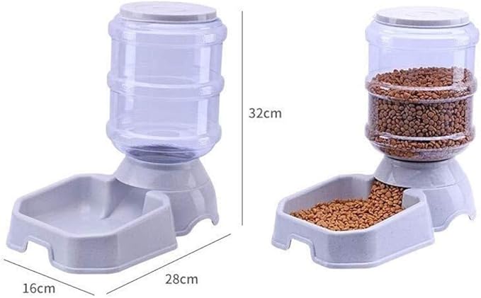 feeders LargeCapacity Automatic Feeder 3.8L Pet Cat Dog Feeder Bowl Plastic PP