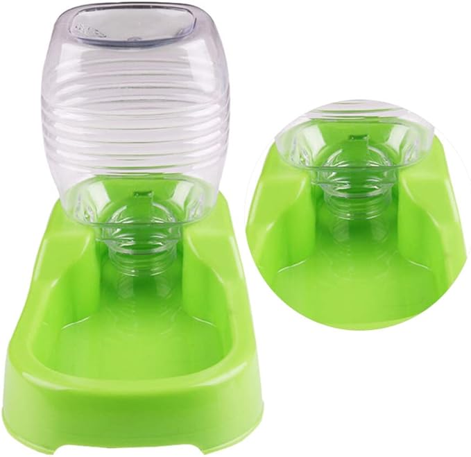 POPETPOP Creative Pet Water Feeder for Dogs Puppies Non-tip Design for Home and Travel Automatic Drinking Tool Convenient Water Bowl