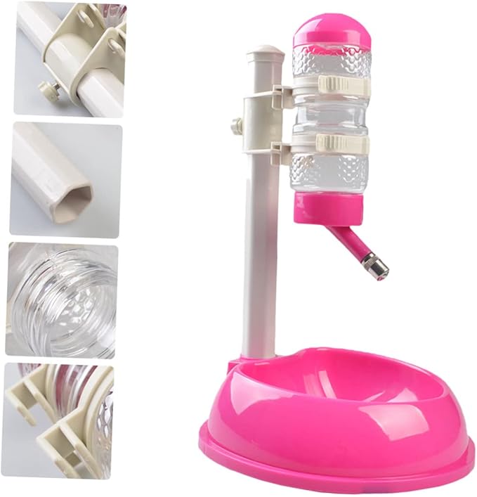 Toyvian 1Pc Automatic Pet Water Dispenser with Height and Detachable Bowl Durable Material Convenient Water Feeder for Dogs and Cats Easy to