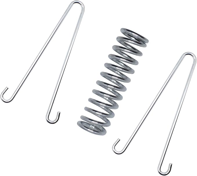 Stainless Steel Dog Leash Shock Absorbing Spring by SUUJI - 4 Pcs Dog Cable Tie Out Buffer Spring for Run Or Training,Heavy Duty Tent Rope Fixed Buckle Tensioner for Outdoor Hiking Camping
