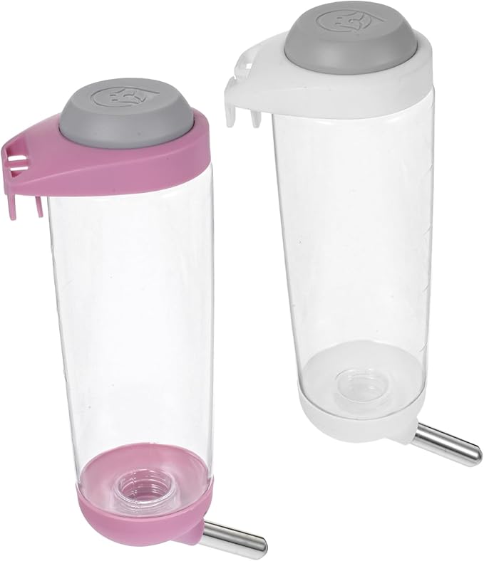 2pcs Automatic Pet Water Dispenser for Dog Cat Pet Cage Feeder Supplies Easy to Clean