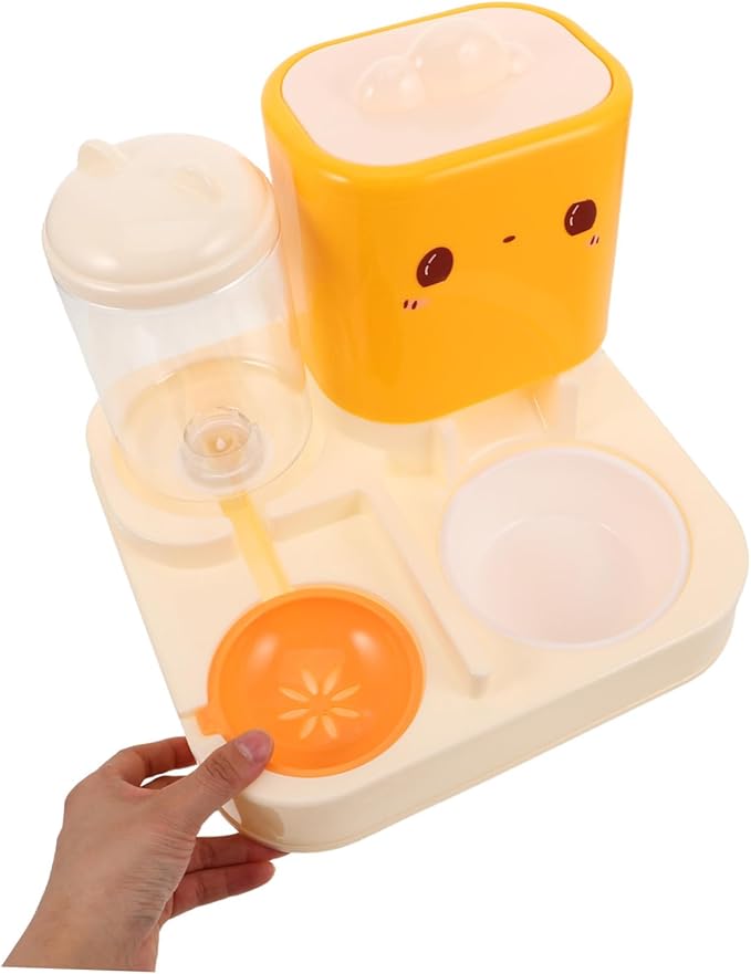 Automatic Pet Feeder Double Bowl Food Water Dispenser for Cats Dogs Self-Filling Water Bowl Easy Clean Material Pet Feeding Drinking Dispenser