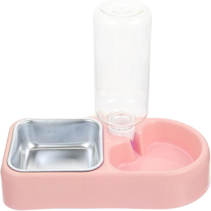 Mipcase 1set Automatic Water Pet Bowl Hanging Feeder for Cats and Dogs Detachable Design Dual Bowls for Convenient Feeding and Hydration Box