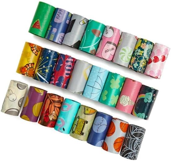 So Phresh Dog Waste Bag Refill Rolls Seasonal Bulk Variety Pack. Count of 720