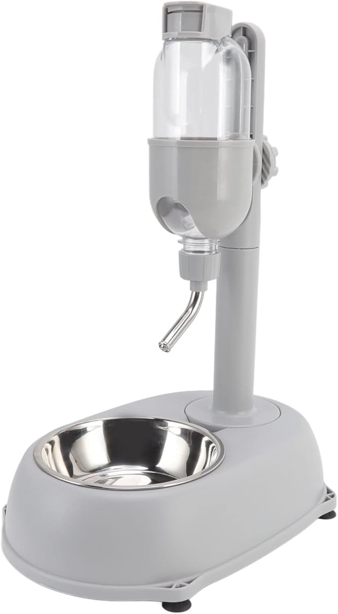 Pet Standing Water Dispenser Bowl, Cat Dog Standing Bowl, 500ml Multifunctional Detachable Height Pet Automatic Standing Water Feeder