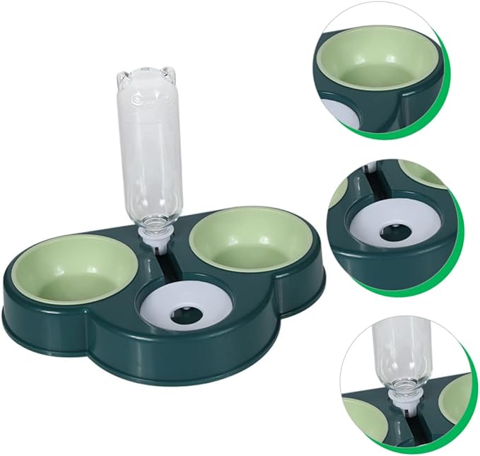 YARNOW Automatic Pet Feeder and Water Dispenser Multi-Function Pet Supplies for Dogs and Cats Non- Design Removable Food and Water Bowl