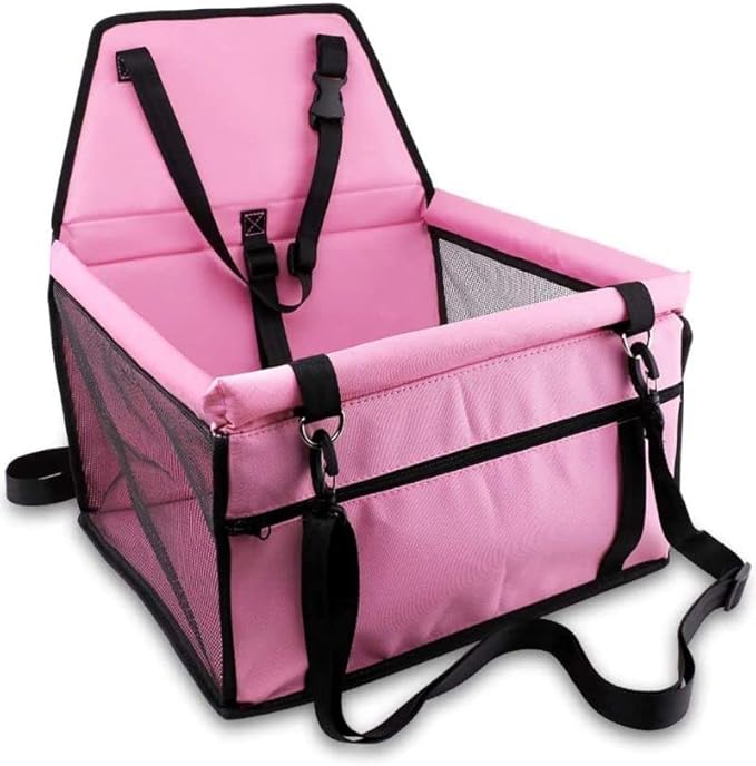 Easy Install Car Seat for Small to Medium Animals Secure Travel for Dogs Puppies Pigs Rabbits Cats Small Pets
