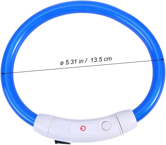 Led Dog Collar Rechargeable Reflective Flashing Light Safety for Small-Medium-Large Dogs 35cm