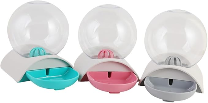Automatic Pet Water Dispenser for Cats Dogs Smooth Water Feeder Grey for Home Use Unique Design Prevents Spills