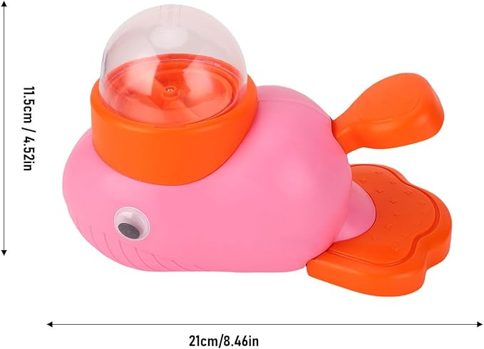 Interactive Dog Feeder Toy, Automatic Puzzle Toy with Adjustable Food Dispensing for Mental Stimulation and Bonding, for Small Medium Large Dogs and Cats (Pink)