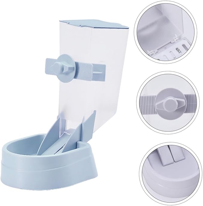 Hemoton Automatic Pet Feeder with Capacity Easy Clean Removable Food Bowl Convenient Hanging Puppies No Electricity Required Slope Design Prevents Clogs