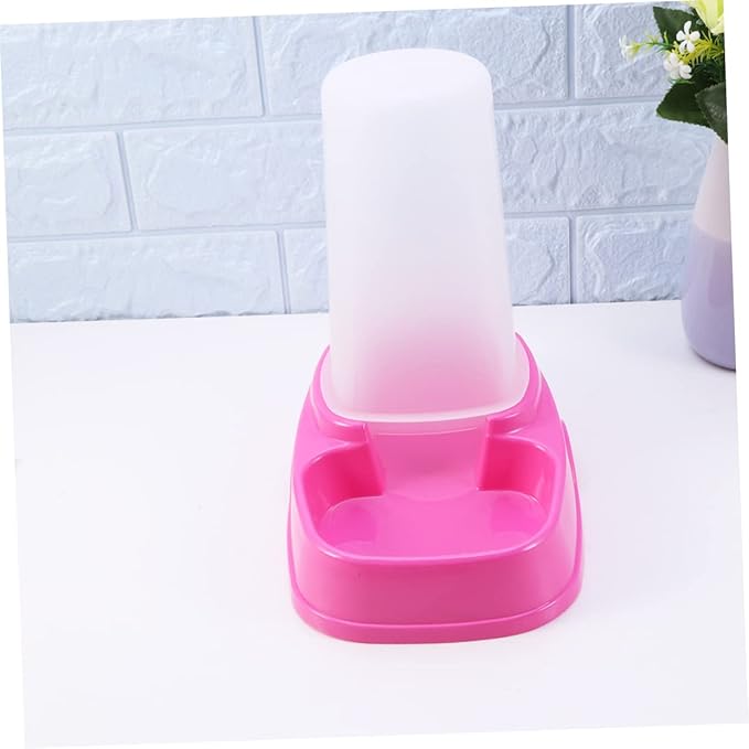 Yardwe 2pcs Automatic Pet Feeder for Dog Cat Capacity Easy to Dispenser Removable Chassis Pet Supplies