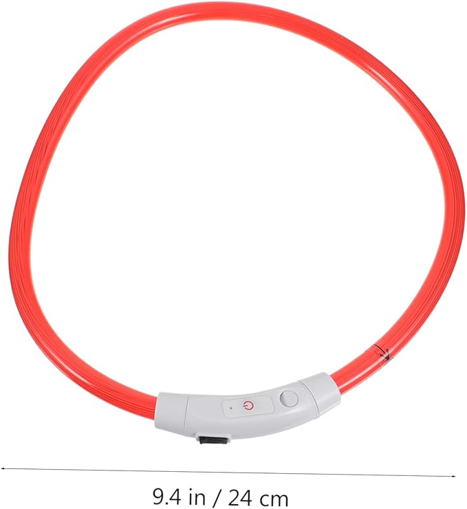 Led Glowing Puppy Collar USB Rechargeable Dog Accessory for Pets Eye-catching and Fashionable for Parties and
