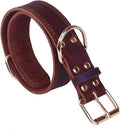 Genuine Leather for Small Medium Large Breeds Durable Grade Design Comfortable Padded Neck Protection for and Walking