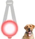LED Collar Charm Light,Dog Collar Lights for Night Walking,Dog Night Light, Pet Safety Light for Outdoor, 3 Light Modes,5KM Visibility,USB Rechargable (1 Count, Red)