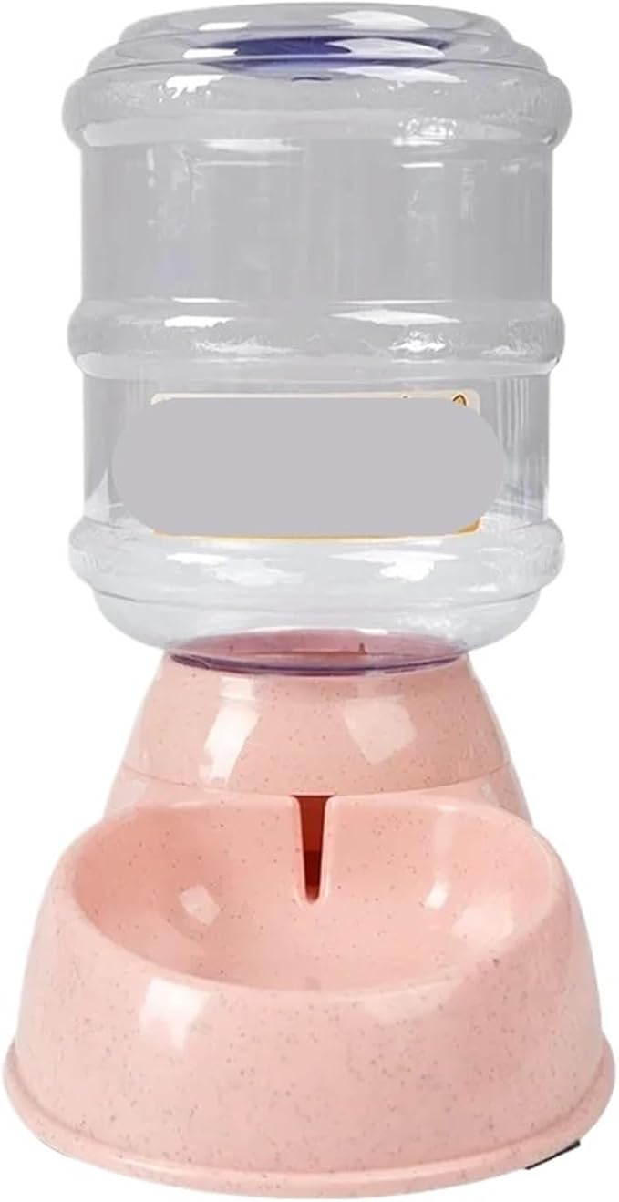 3.75L Large Automatic Feeder Drinker Dispenser Pet Bowl Dish(Drinker Pink)