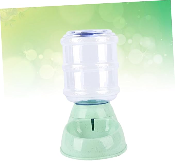 Kisangel Pet Water Feeder Automatic Dispenser for Cats and Dogs Removable Bowl Easy to Safe Material for Indoor Use Green