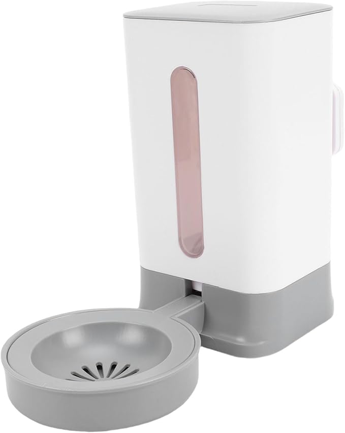 Pssopp 1.5L Automatic Pet Water Dispenser, BPAFree Durable Plastic, System for Dogs and Cats, Ideal for Cages and Travel (Grey)