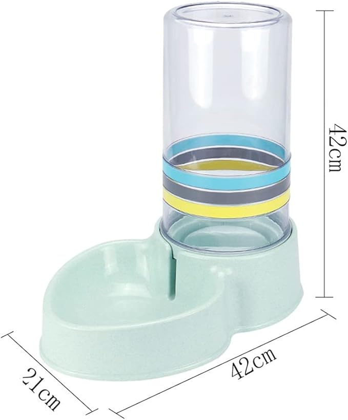 Automatic Feeders Large Capacity Cats Water Fountain Plastic Dog Water Bottle Feeding Bowls Water Dispenser (Color : Blue) (Gray)