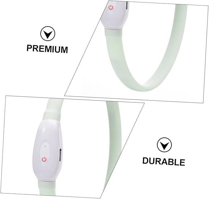 USB Rechargeable LED Pet Dog Collar Glow Collar with Durable Wear Resistant Material for to Fit Design for Comfortable Use